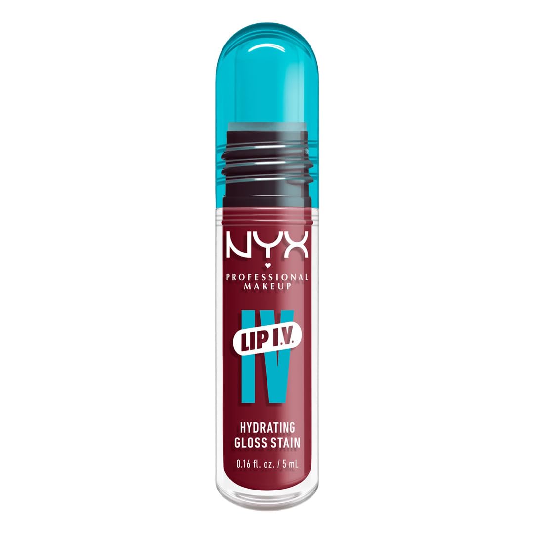 NYX PROFESSIONAL MAKEUP Lip IV Hydrating Glossy Lip Stain with 12HR Hydration - Bubblegum Burst (Pink) - Image 2