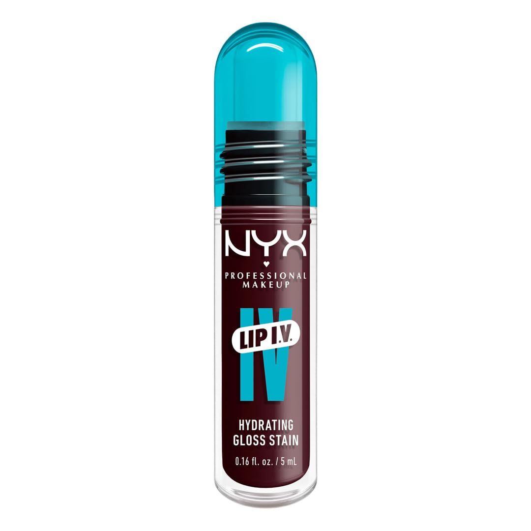 NYX PROFESSIONAL MAKEUP Lip IV Hydrating Glossy Lip Stain with 12HR Hydration - Mauve N Moist (Purple) - Image 2