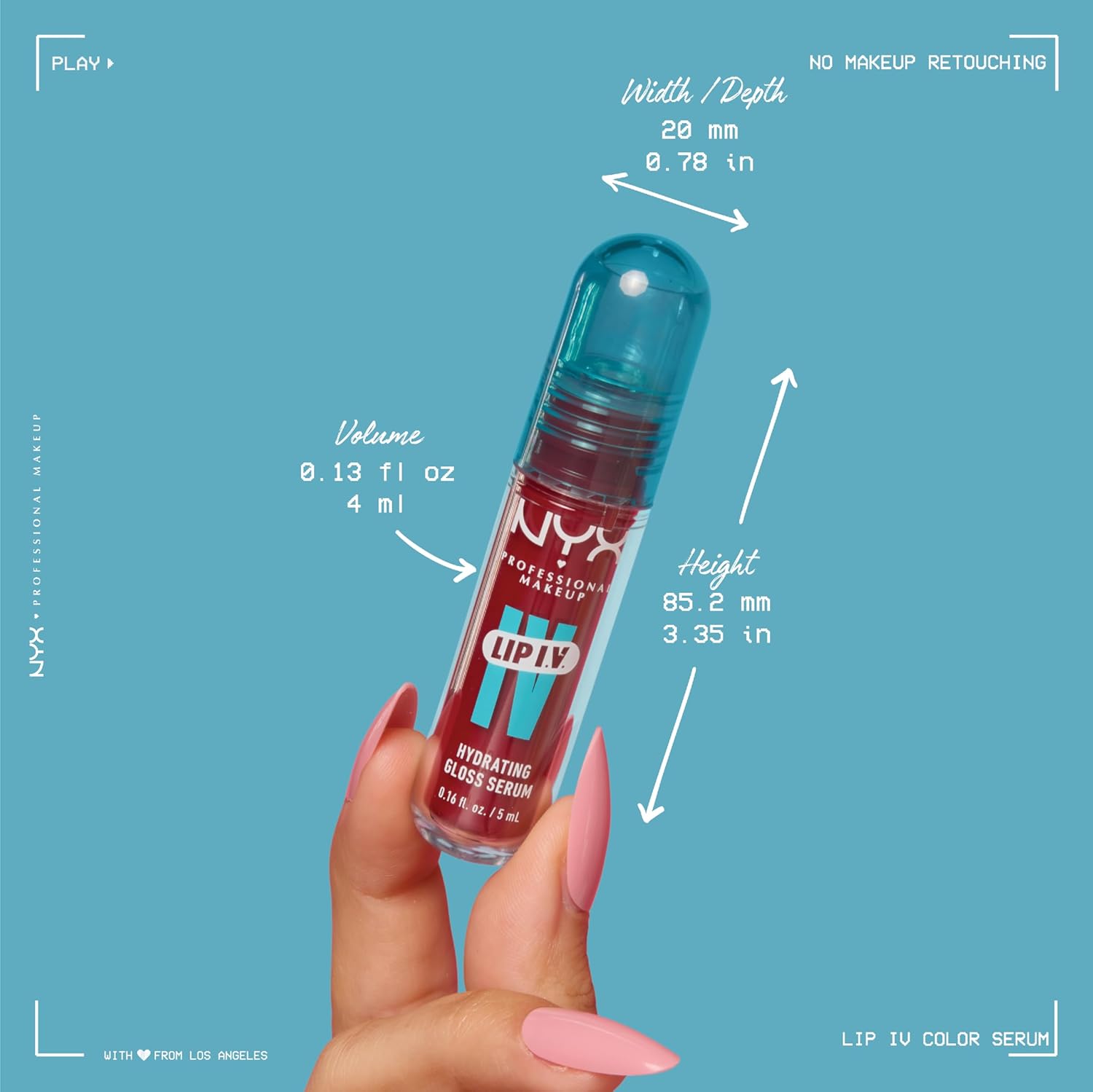 NYX PROFESSIONAL MAKEUP Lip IV Hydrating Glossy Lip Stain with 12HR Hydration - Splash N Spice (Brown) - Image 11