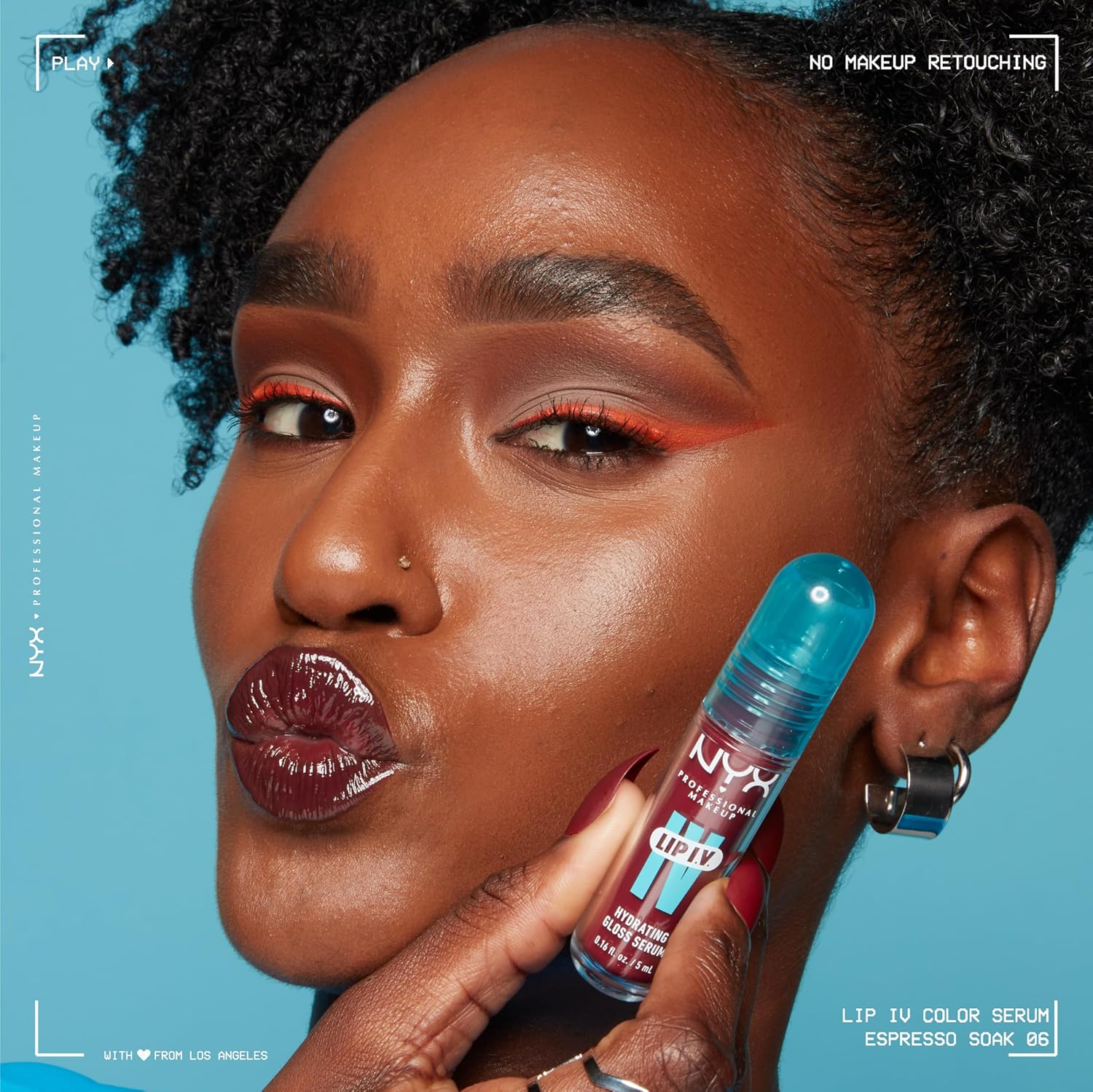 NYX PROFESSIONAL MAKEUP Lip IV Hydrating Glossy Lip Stain with 12HR Hydration - Splash N Spice (Brown) - Image 9