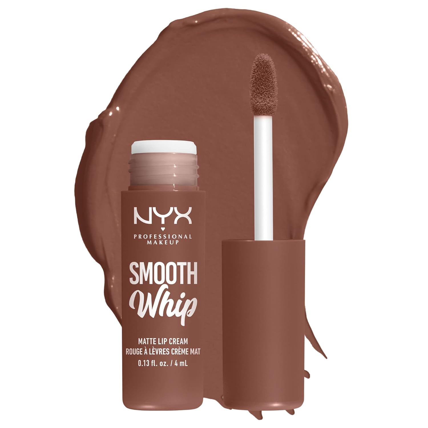 NYX PROFESSIONAL MAKEUP Smooth Whip Matte Lip Cream, Long Lasting, Moisturizing, Vegan Liquid Lipstick - Memory Foam (Cool Caramel) - Image 10