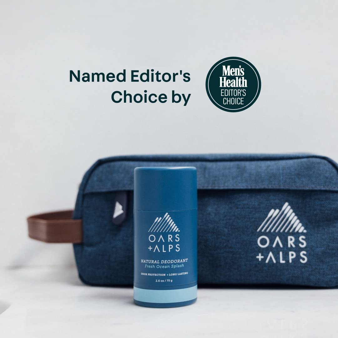 Oars + Alps Aluminum Free Deodorant for Men and Women, Dermatologist Tested and Made with Clean Ingredients, Vegan, Fresh Ocean Splash, 1 Pack, 2.6 Oz - Image 3