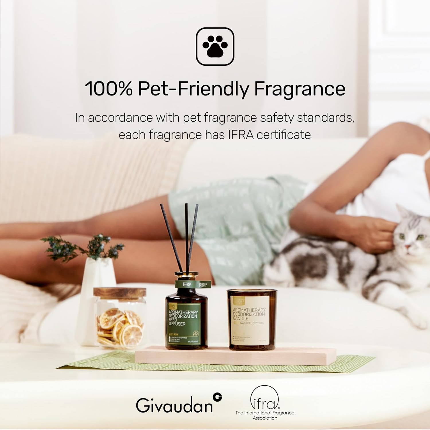 Odor Eliminating Candle, Berry Rum Scented Candle, Pet-Friendly Soy Candles, 60 Hours, 7 oz - Image 3