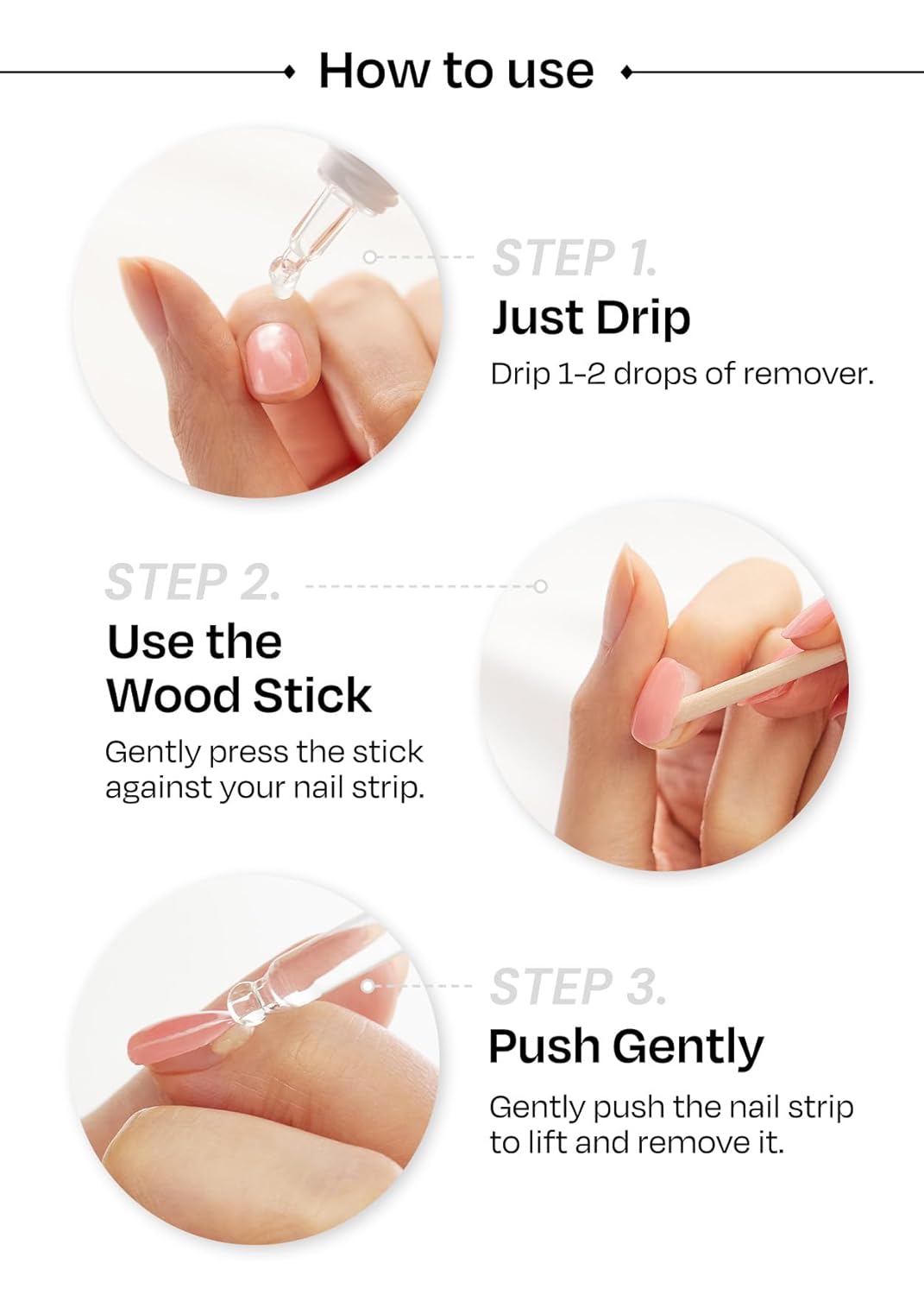 ohora Bundle Set (N Addict Starter Kit) - Red Solid Gel Nail Strips with UV/LED Lamp and Mini Remover, Salon-Quality, Long Lasting, Easy to Apply & Remove - Includes Prep Pads, Nail File, Wooden Stick - Image 5