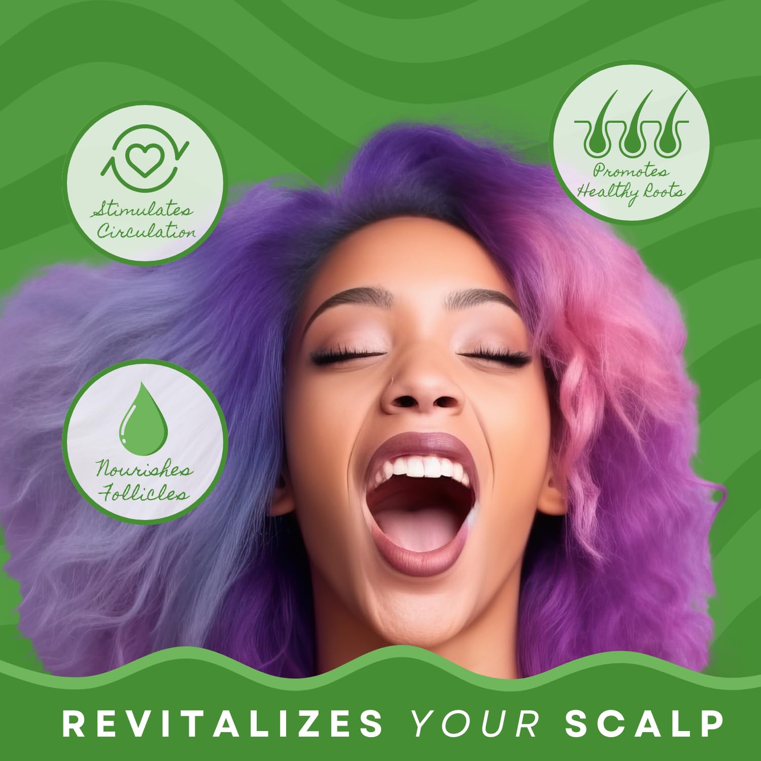 Oil, Natural Hair Growth Serum with Tea Tree, Peppermint, Jamaican Black Castor - 4oz, Non-Greasy, Anti-Itch Scalp Moisturizer, Boosts Circulation & Edge Regrowth, Unisex - Image 5