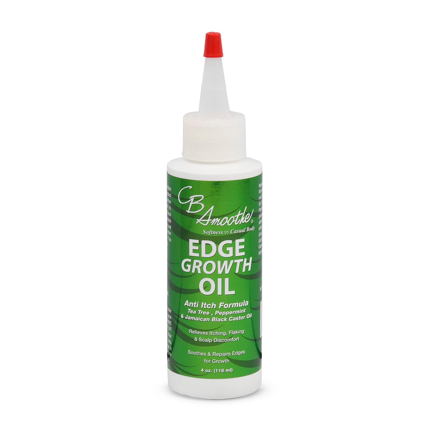 Oil, Natural Hair Growth Serum with Tea Tree, Peppermint, Jamaican Black Castor - 4oz, Non-Greasy, Anti-Itch Scalp Moisturizer, Boosts Circulation & Edge Regrowth, Unisex