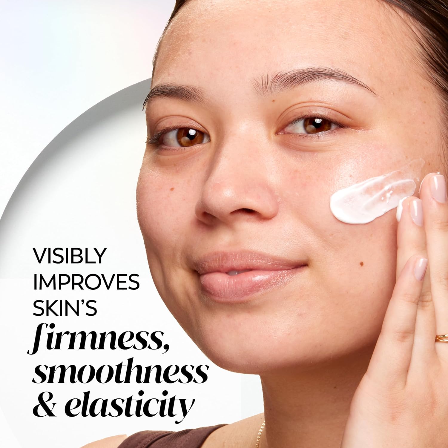 Olay Firm & Smooth Collagen Peptide Face Moisturizer, 2 oz Fragrance Free Firming Face Cream for Hydration and Skin Renewal, Recyclable Eco Jar Packaging - Image 2