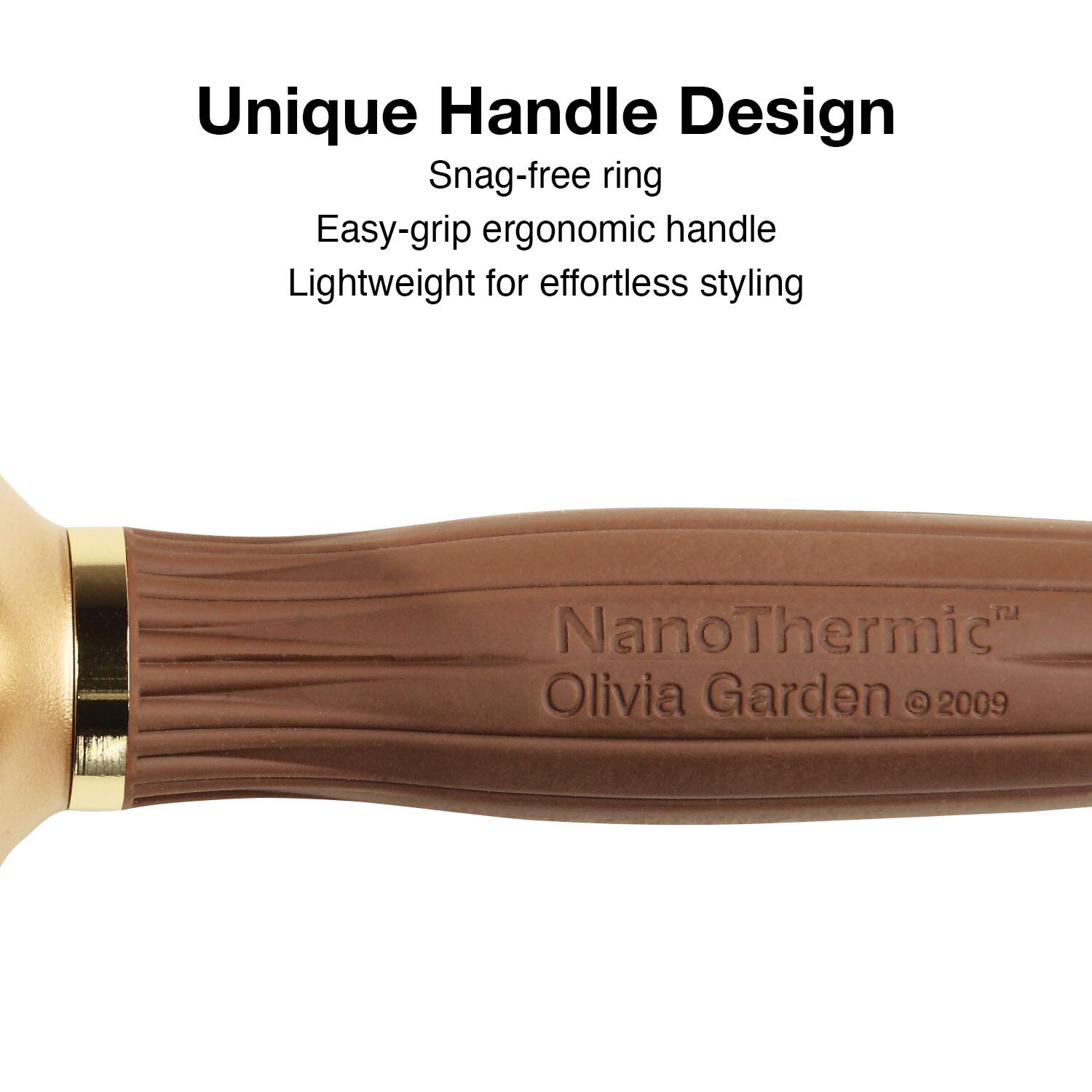 Olivia Garden Ceramic + Ion Nano Thermic Styler Hair Brush - Image 5