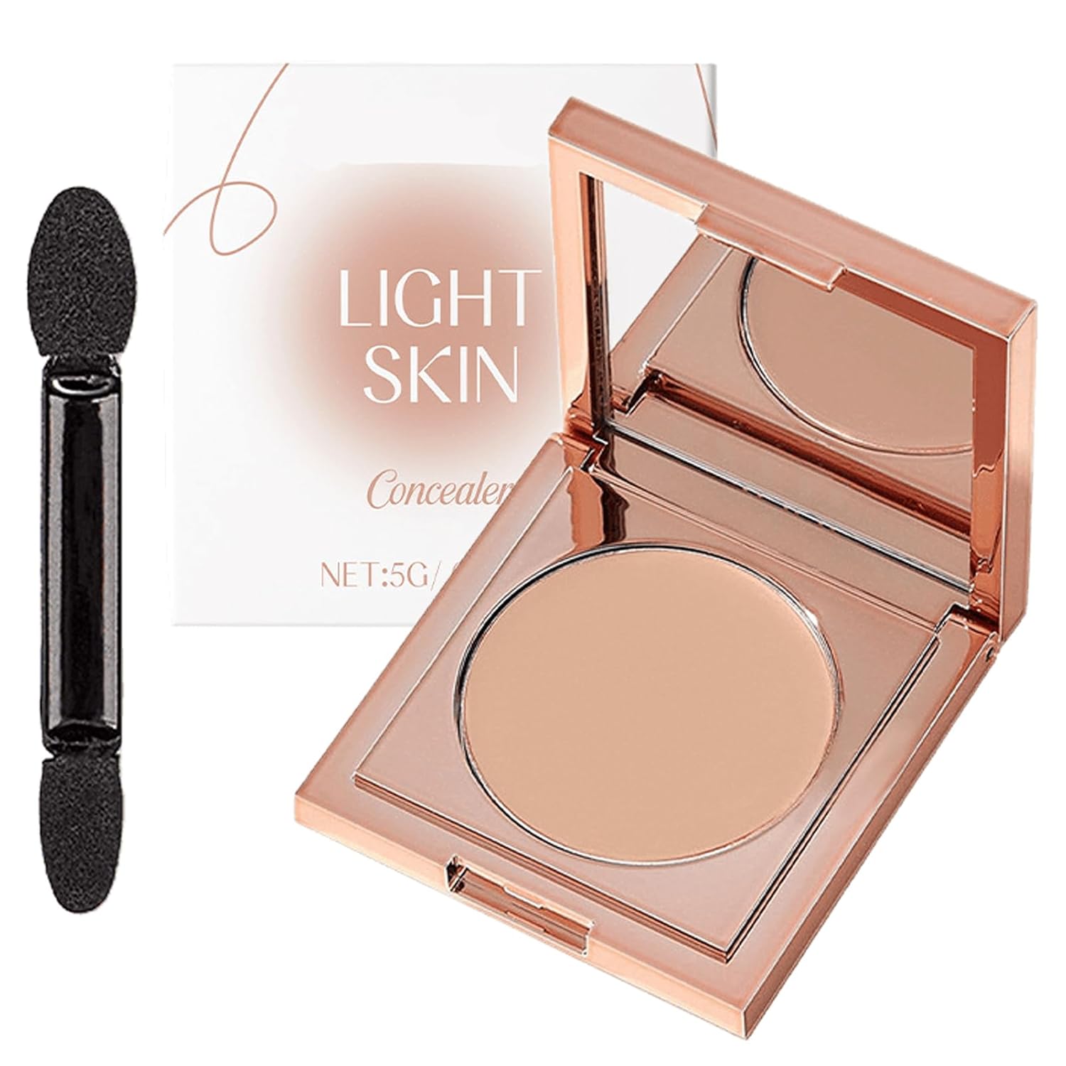 Oloty Under Eye Corrector, Colored Clay Undereye Corrector, Dark Circles Under Eye Concealer, Under Eye Concealer for Dark Circles, Natural Coverage Undereye Color Corrector (Skin, 0.18 OZ)