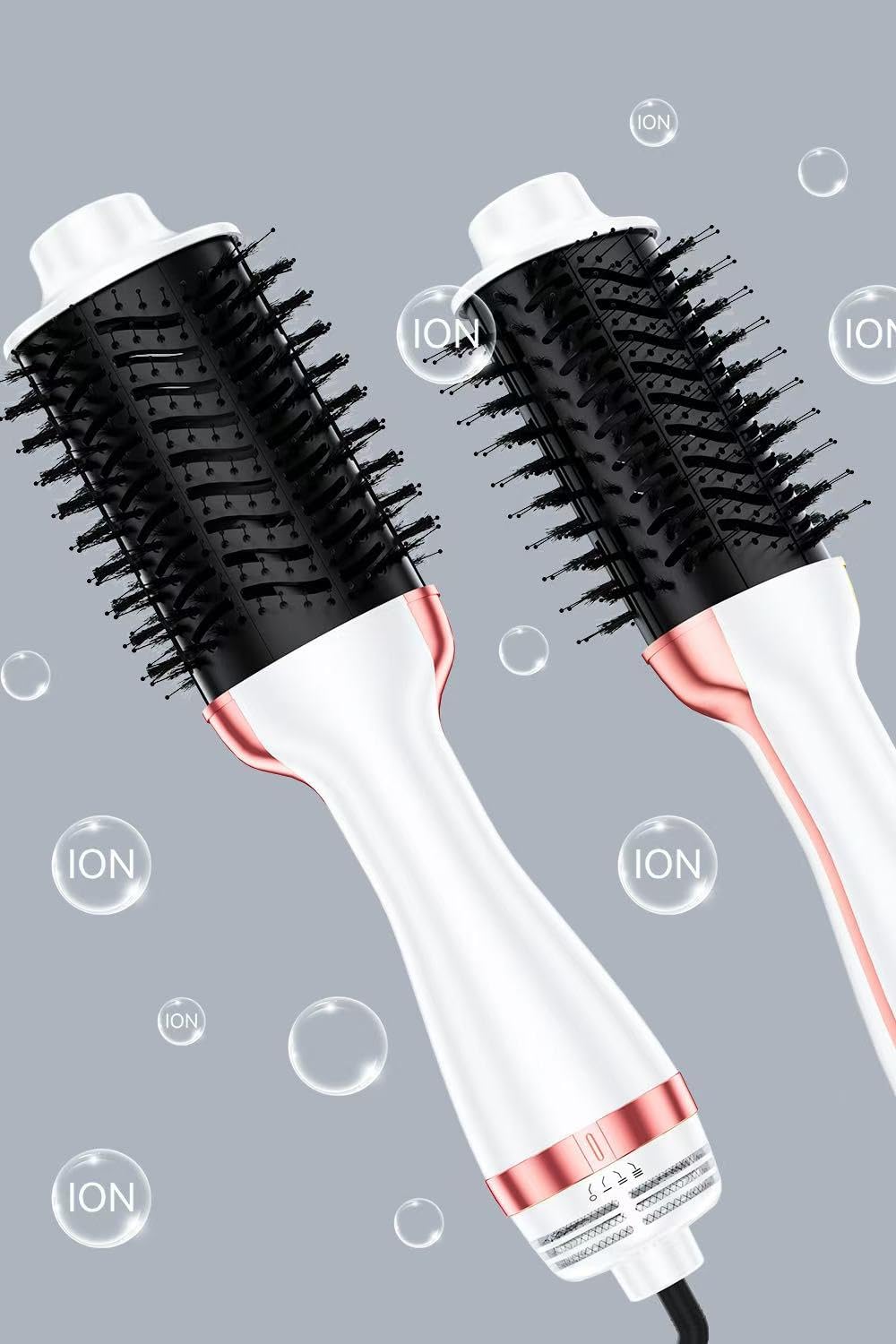 One-Step Volumizer, 1400W Hot Hair Brush Styler, 4 in 1 Brush Blow Dryer with Negative Ion, 3 Heat Settings for Frizz-Free Styling - Image 6