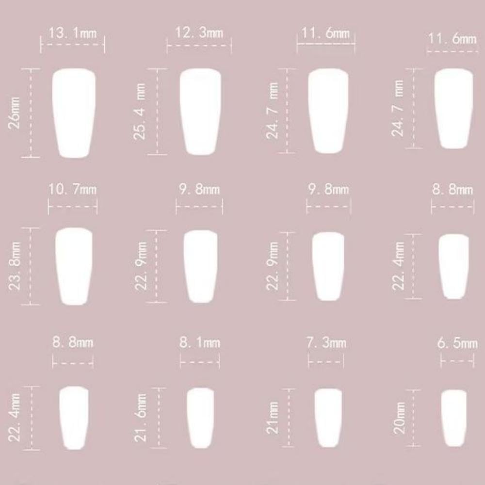 Orange Press on Nails Ombre Fake Nails with 3D Fruit Design Glossy Glue on Nails Artificial Acrylic Full Cover Stick on Nails Medium Coffin False Nails for Women Girls Spring Summer Manicure 24Pcs - Image 6