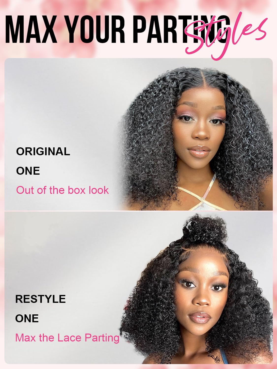 ORIGINAL QUEEN OQ Hair Glueless Wigs Human Hair 5x7 Water Wave Bob Wig Human Hair Wear and Go Glueless Wig Pre Plucked Pre Cut Deep Curly Short Wigs Human Hair for Women 180% Density 12Inch - Image 6