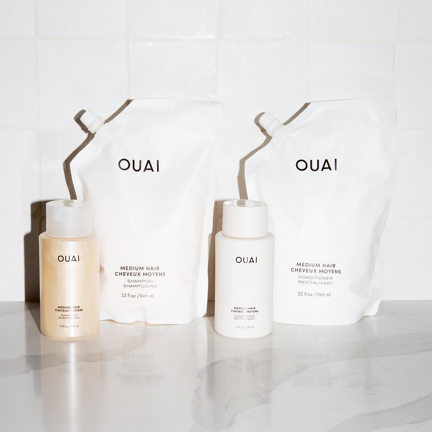 OUAI Medium Conditioner - Hydrating Hair Conditioner with Coconut Oil, Babassu Oil, and Keratin - Strengthens, Repairs and Adds Shine - Paraben and Phthalate Free Hair Care Products (10 Oz) - Image 5