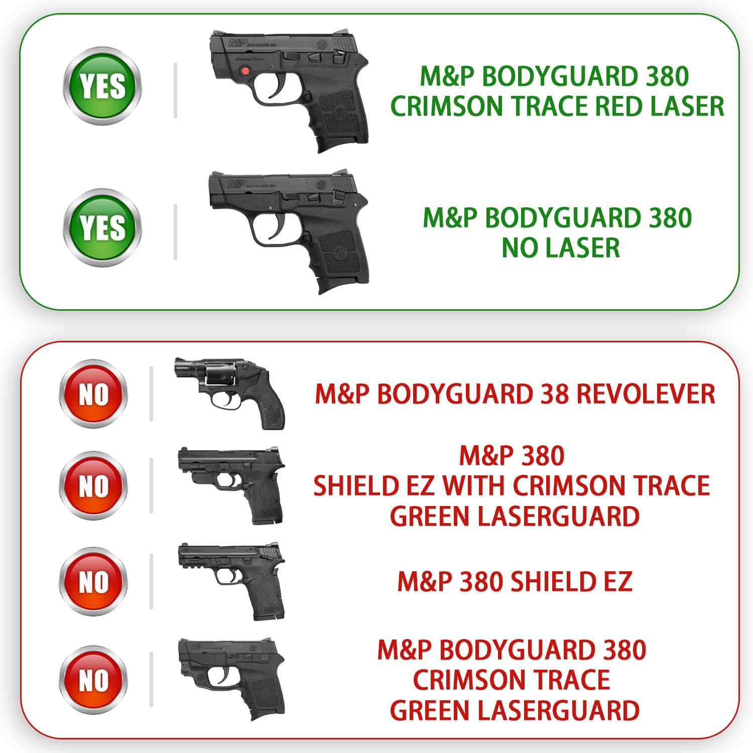 OWB Holster for S&W M&P Bodyguard 380 with Integrated Red Laser/None Laser, Open Carry Right-Handed Paddle Belt Gun Holster for M&P Bodyguard .380 Pistol, 60° Adjustable Holsters with Rapid Release - Image 2