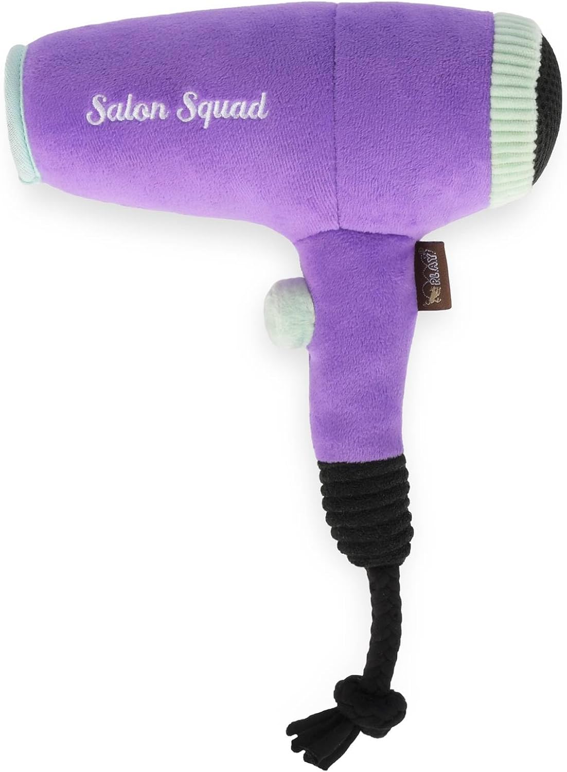 P.L.A.Y. Cute Plush Dog Toy Splish Splash Bathtime Howlin' Hair Dryer Durable Squeaker Chew Toy Machine Washable - Image 2