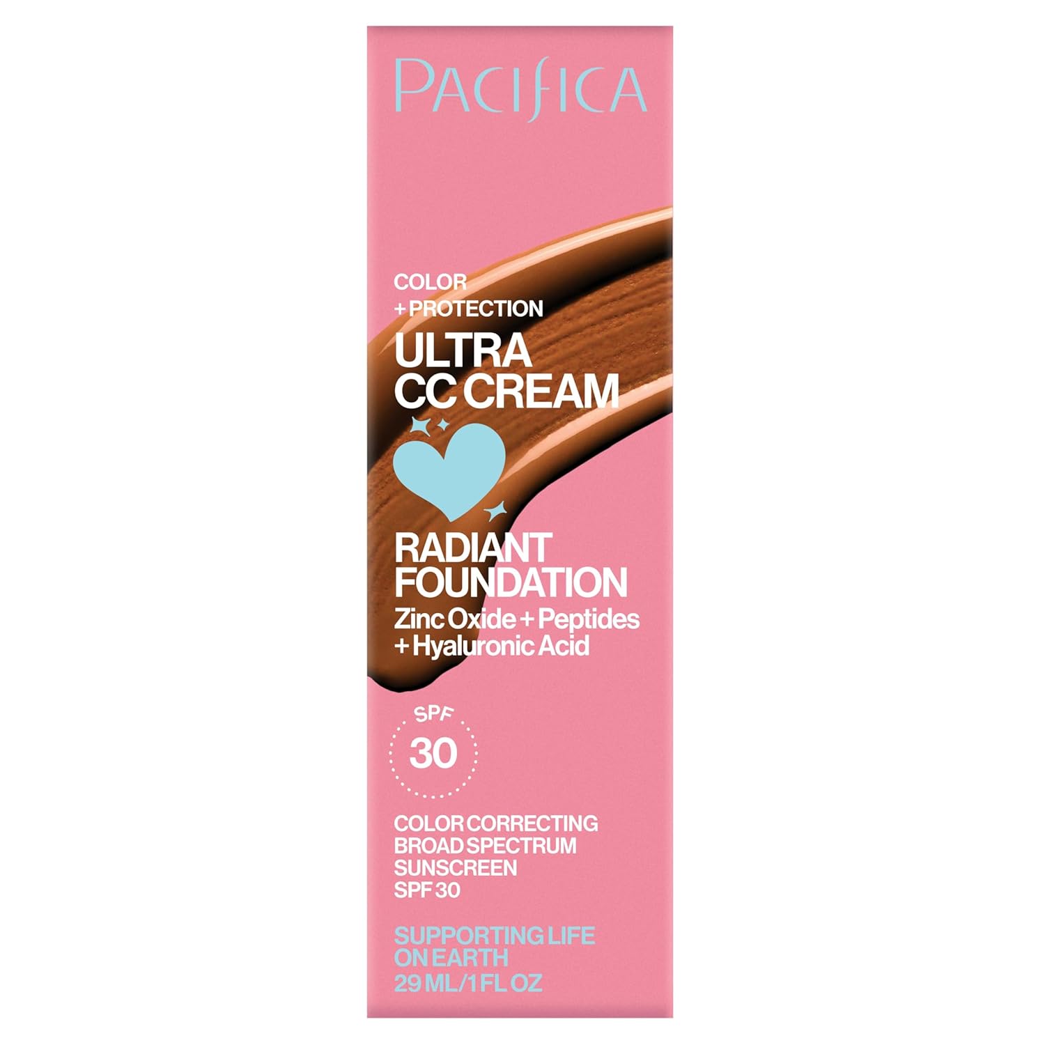 Pacifica Ultra CC Cream Radiant Foundation SPF 17 - Cool-Deep – Medium Coverage Color Correcting Cream, Dewy Finish, Mineral SPF, 1 oz - Image 16
