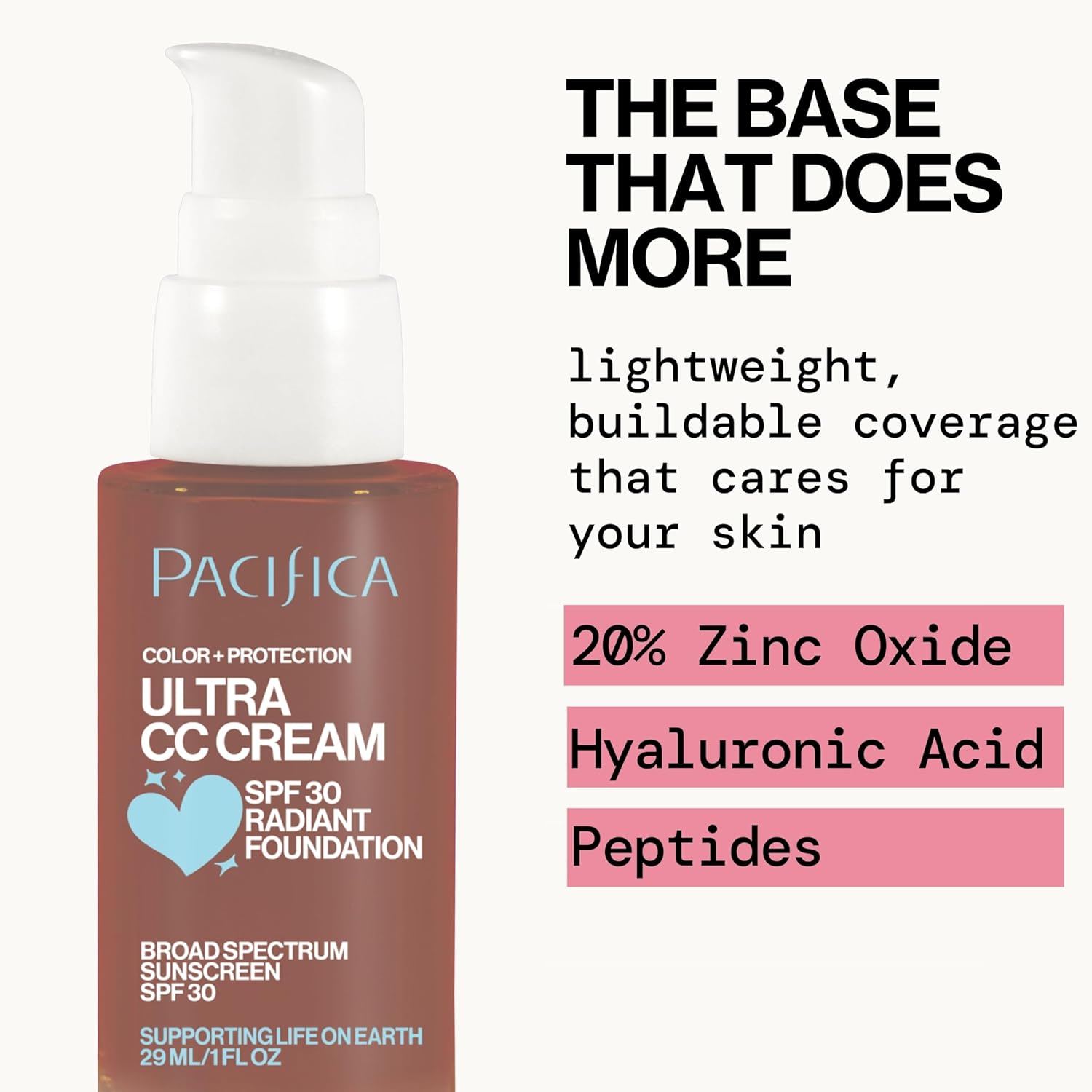 Pacifica Ultra CC Cream Radiant Foundation SPF 17 - Cool-Deep – Medium Coverage Color Correcting Cream, Dewy Finish, Mineral SPF, 1 oz - Image 4