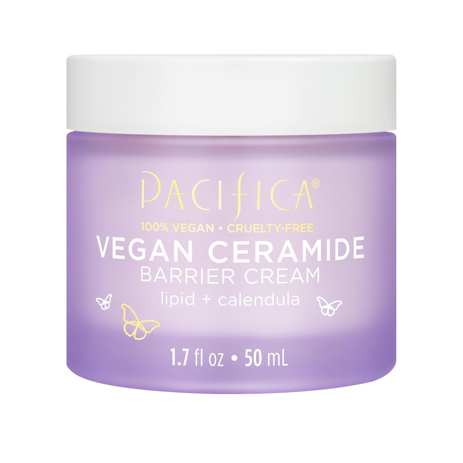 Pacifica Vegan Ceramide Barrier Face Cream with Niacinamide Shea Butter Fragrance Free 1.7 oz - Image 17