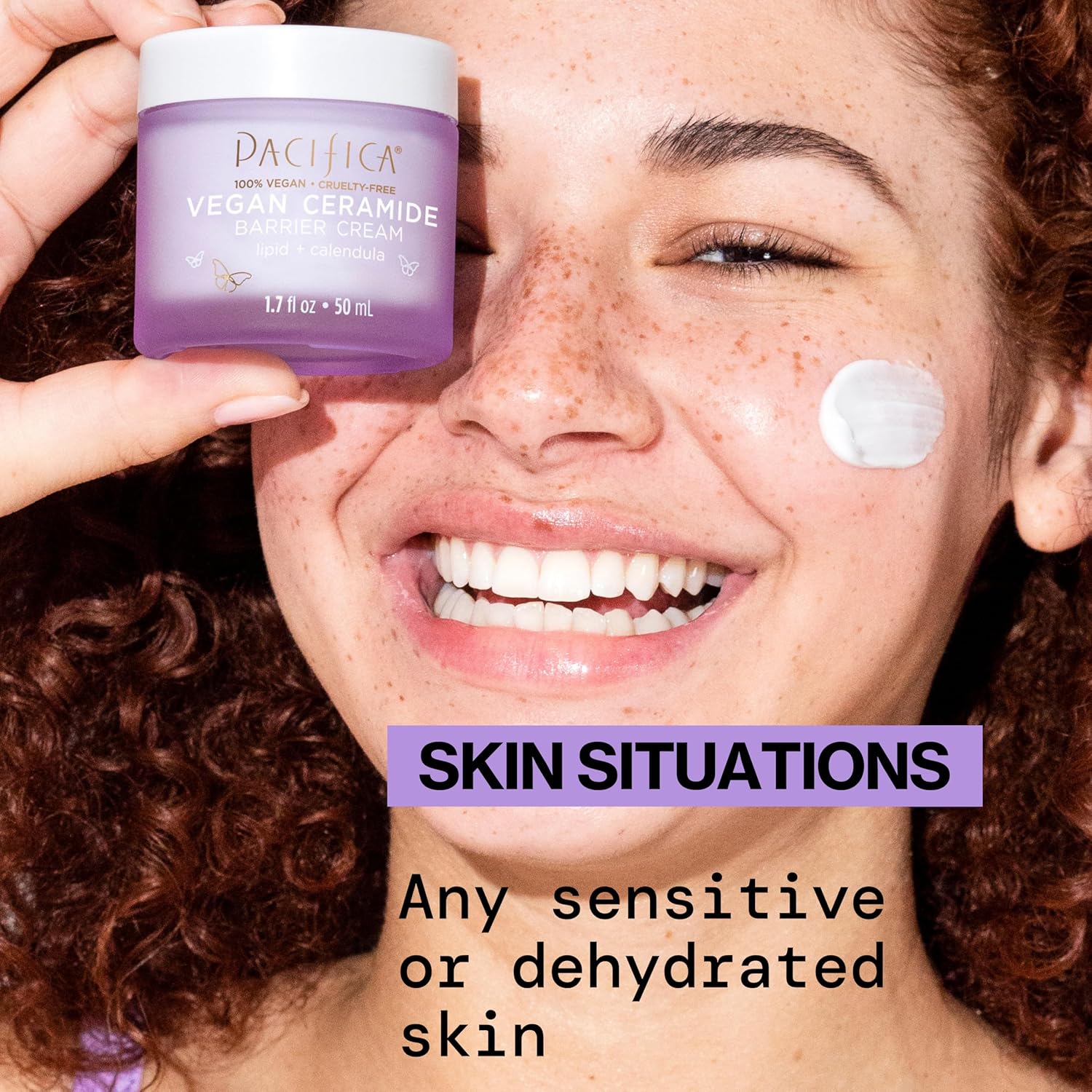 Pacifica Vegan Ceramide Barrier Face Cream with Niacinamide Shea Butter Fragrance Free 1.7 oz - Image 7