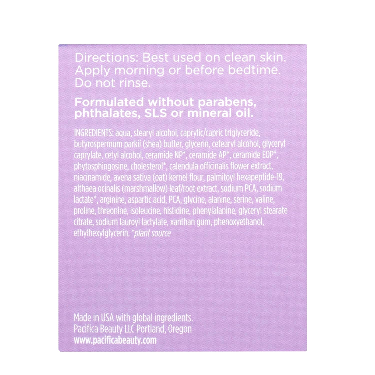 Pacifica Vegan Ceramide Barrier Face Cream with Niacinamide Shea Butter Fragrance Free 1.7 oz - Image 16