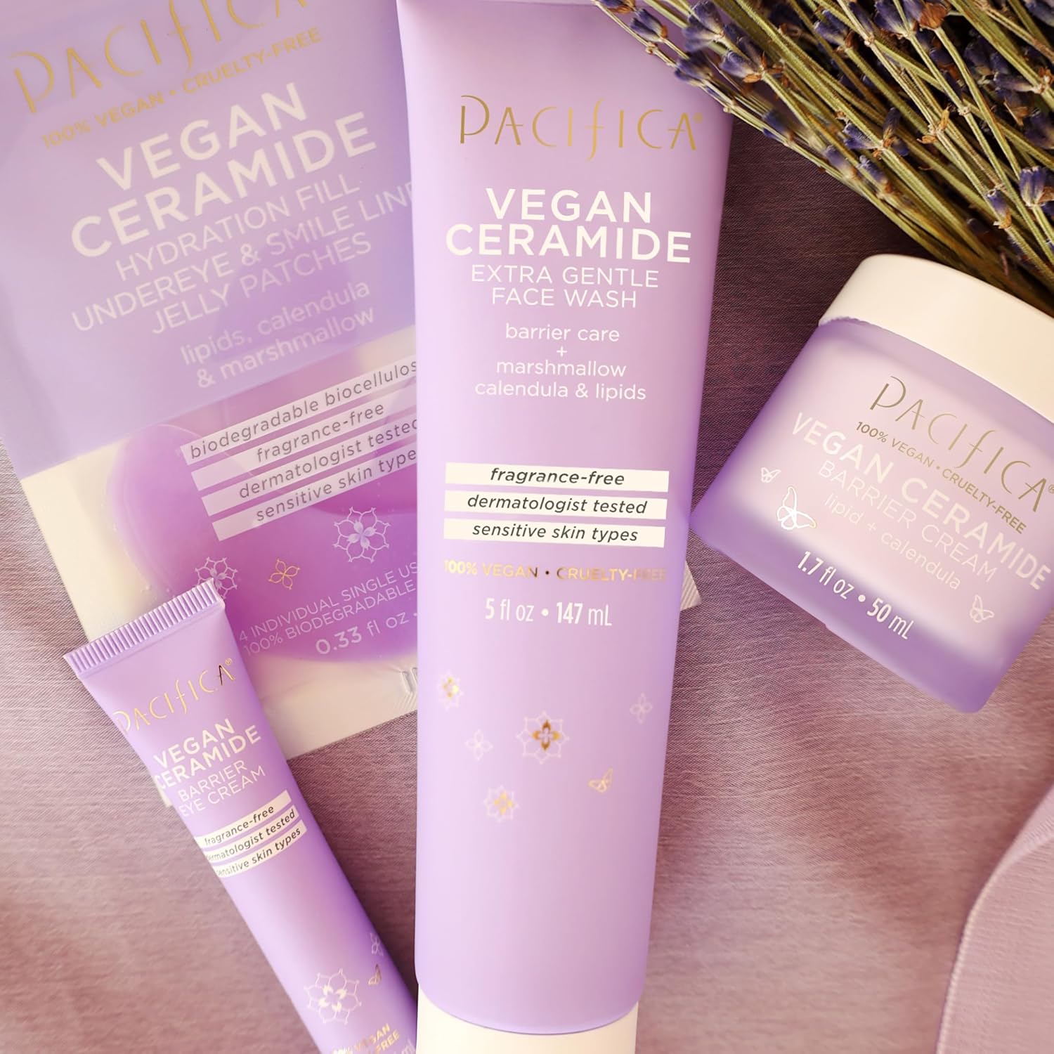 Pacifica Vegan Ceramide Barrier Face Cream with Niacinamide Shea Butter Fragrance Free 1.7 oz - Image 20