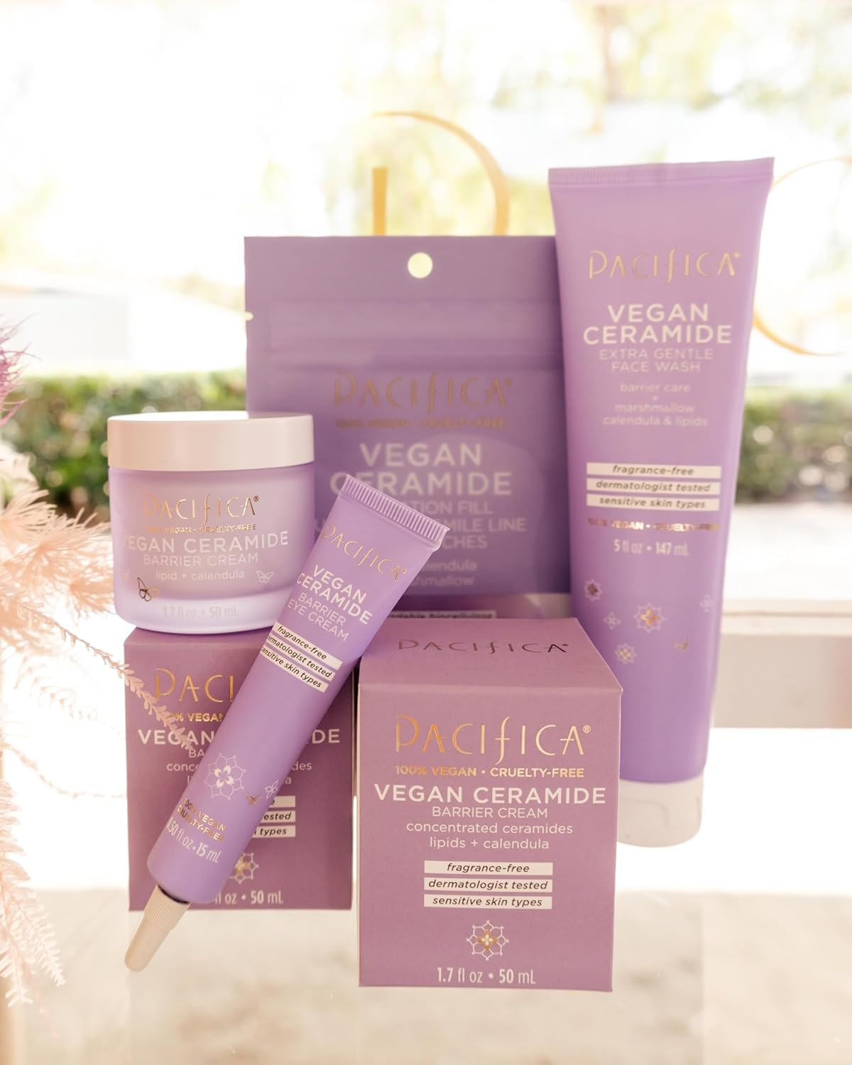 Pacifica Vegan Ceramide Barrier Face Cream with Niacinamide Shea Butter Fragrance Free 1.7 oz - Image 19