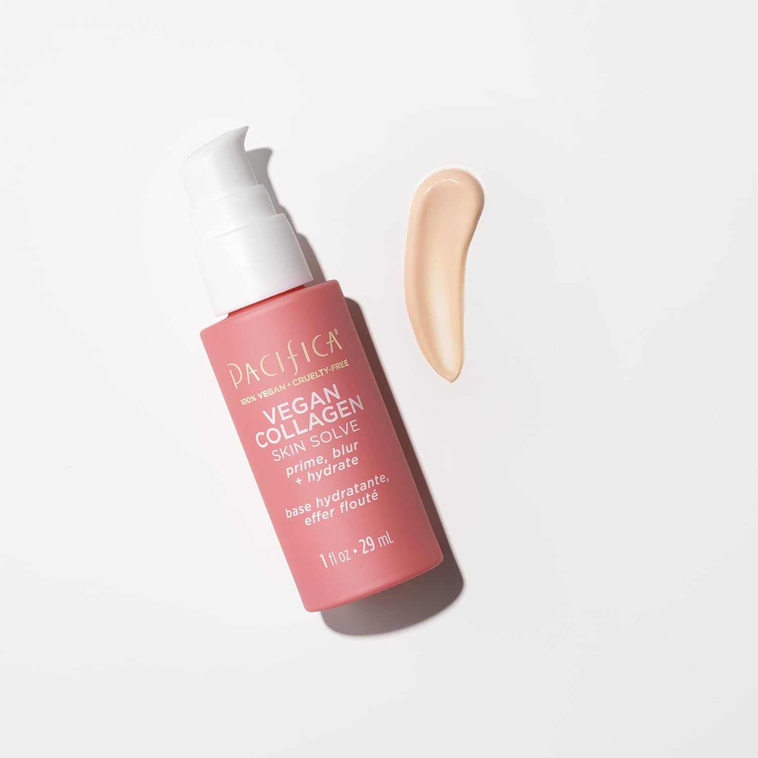 Pacifica Vegan Collagen Skin Solve Primer – 3-in-1 Face Primer that Primes, Blurs & Hydrates, Skincare-Infused Formula with Collagen Peptides, Hyaluronic Acid & Caffeine for Smooth Radiant Skin - Image 6