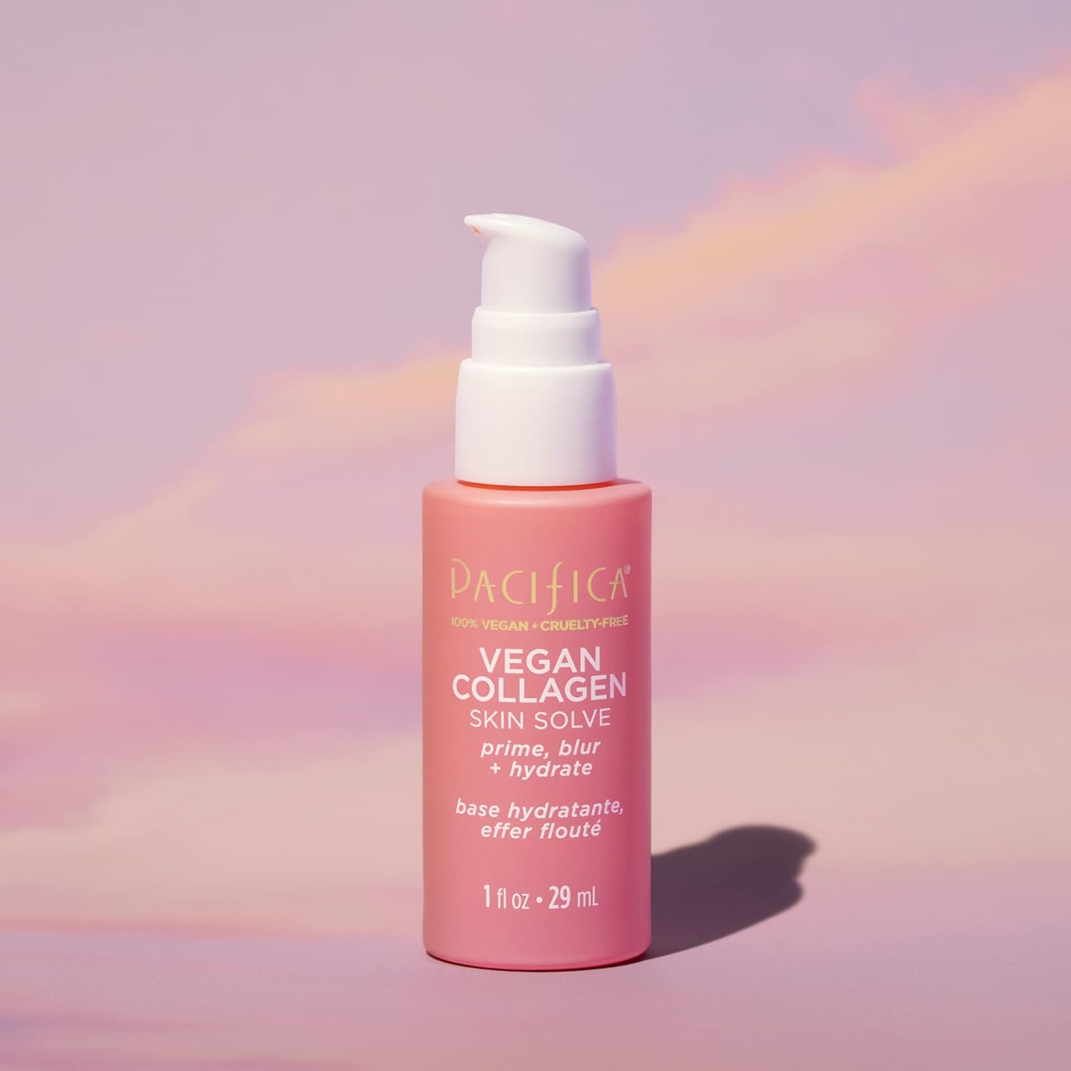 Pacifica Vegan Collagen Skin Solve Primer – 3-in-1 Face Primer that Primes, Blurs & Hydrates, Skincare-Infused Formula with Collagen Peptides, Hyaluronic Acid & Caffeine for Smooth Radiant Skin - Image 5