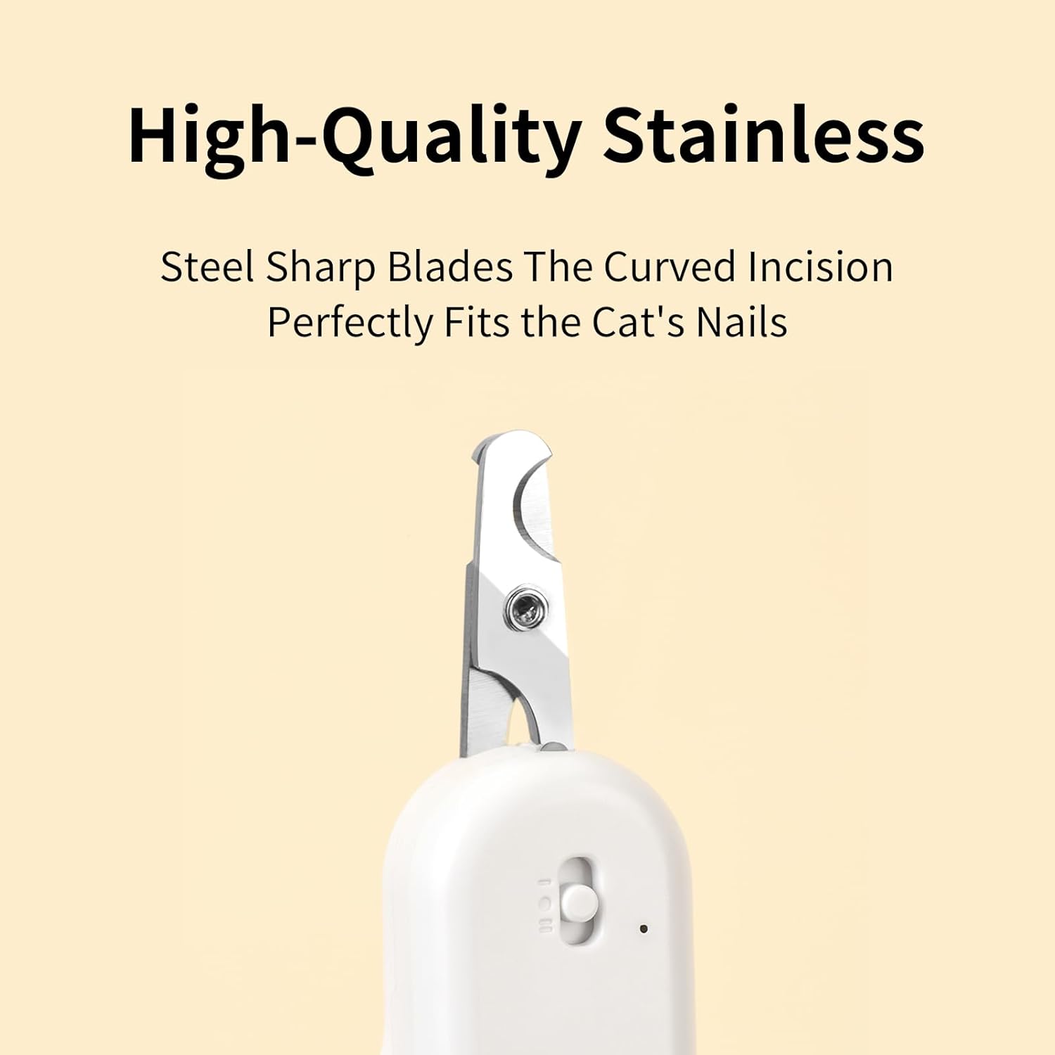 PAKEWAY Pet Nail Clipper with LED & -U-V Light, Cat Claw Trimmer with Ultra Bright LED Light for Nail Bloodline to Avoid Over Cutting, Sharp Angled Blade Grooming Tool for Dog Cat Rabbit Small Animals - Image 6