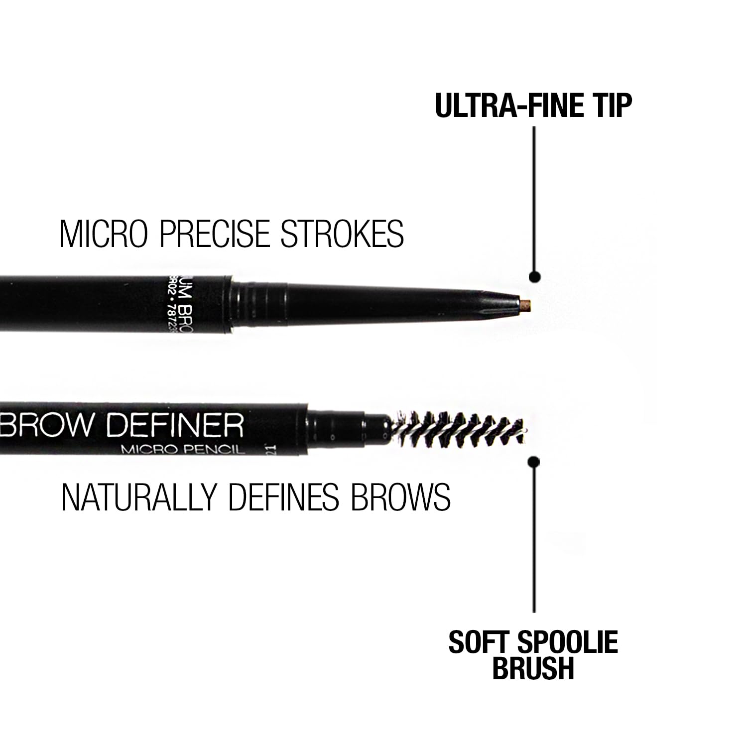 Palladio Beauty Brow Definer Pencil, Ash Brown, Ultra Precise Twist-Up Eye Brow Pencil with Long-Staying Power, Spooley Brush Blends Color for Natural Finish, No Eyebrow Pencil Sharpener Required - Image 5