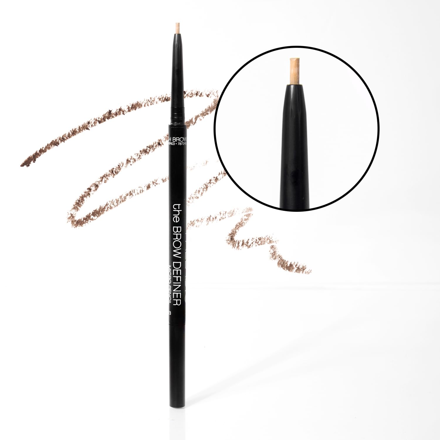 Palladio Beauty Brow Definer Pencil, Ash Brown, Ultra Precise Twist-Up Eye Brow Pencil with Long-Staying Power, Spooley Brush Blends Color for Natural Finish, No Eyebrow Pencil Sharpener Required - Image 3