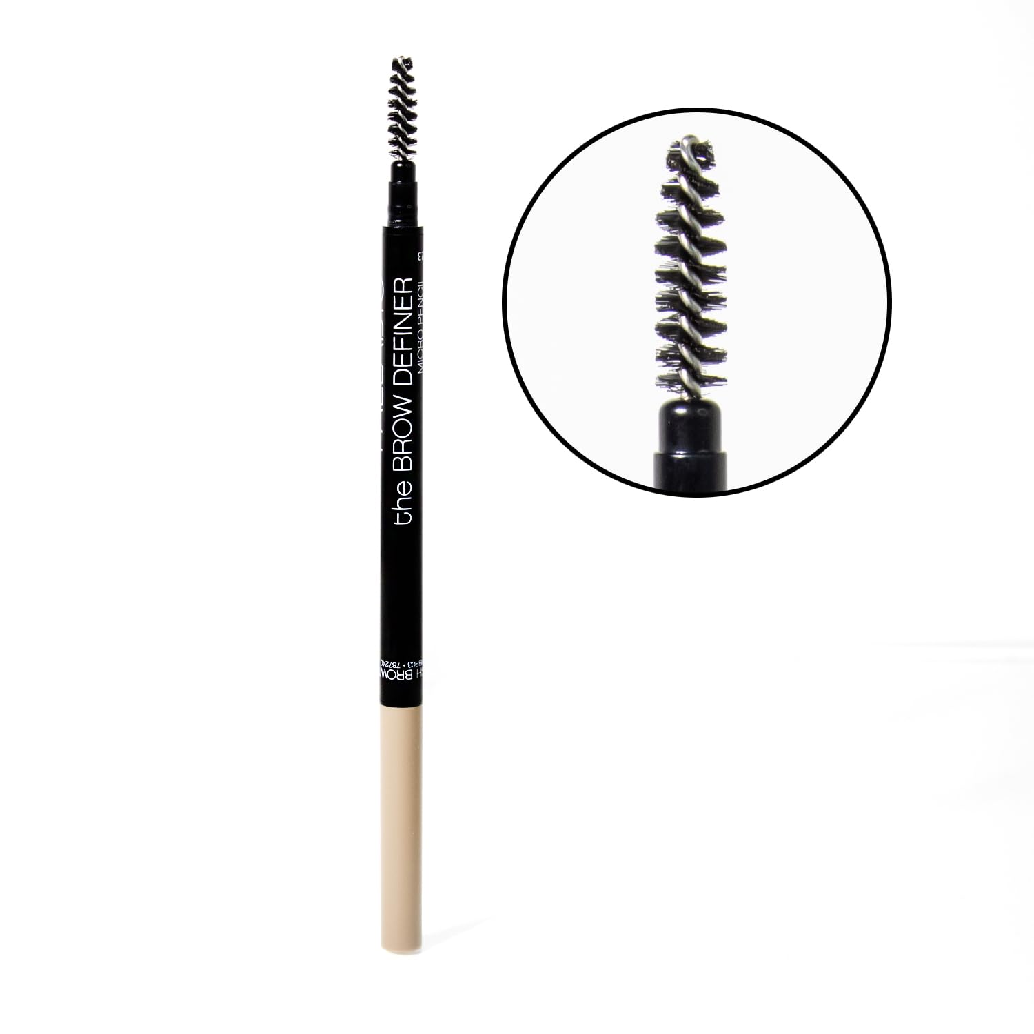Palladio Beauty Brow Definer Pencil, Ash Brown, Ultra Precise Twist-Up Eye Brow Pencil with Long-Staying Power, Spooley Brush Blends Color for Natural Finish, No Eyebrow Pencil Sharpener Required - Image 4