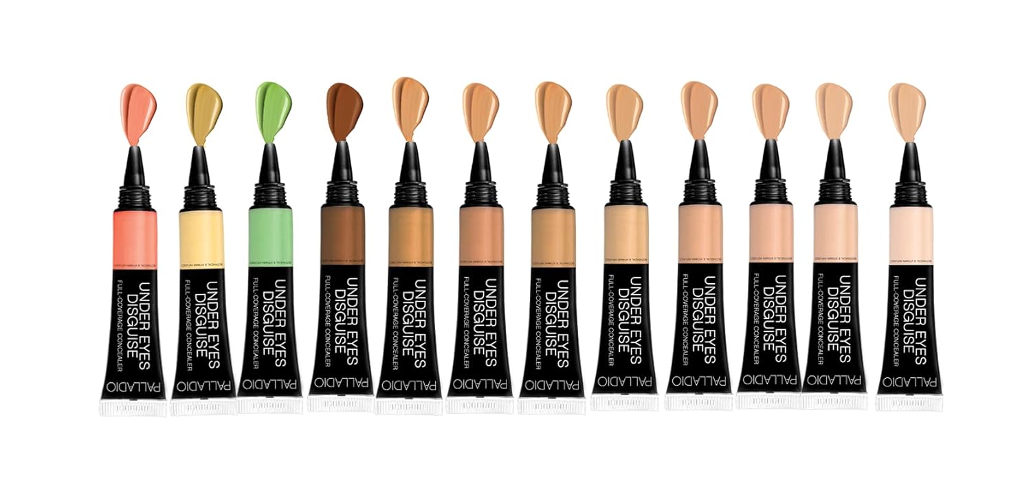 Palladio Full Coverage Concealer, Under Eyes Disguise, Creamy Face and Eye Concealer, Evens Skin Tone, Conceals Blemishes, Dark Circles and Fine Lines, Use with Concealer Brush, Custard - Image 10