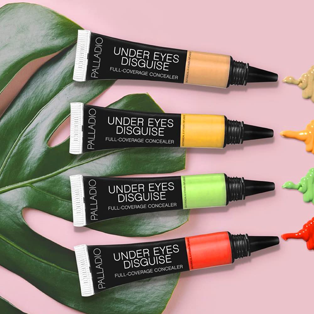 Palladio Full Coverage Concealer, Under Eyes Disguise, Creamy Face and Eye Concealer, Evens Skin Tone, Conceals Blemishes, Dark Circles and Fine Lines, Use with Concealer Brush, Custard - Image 9