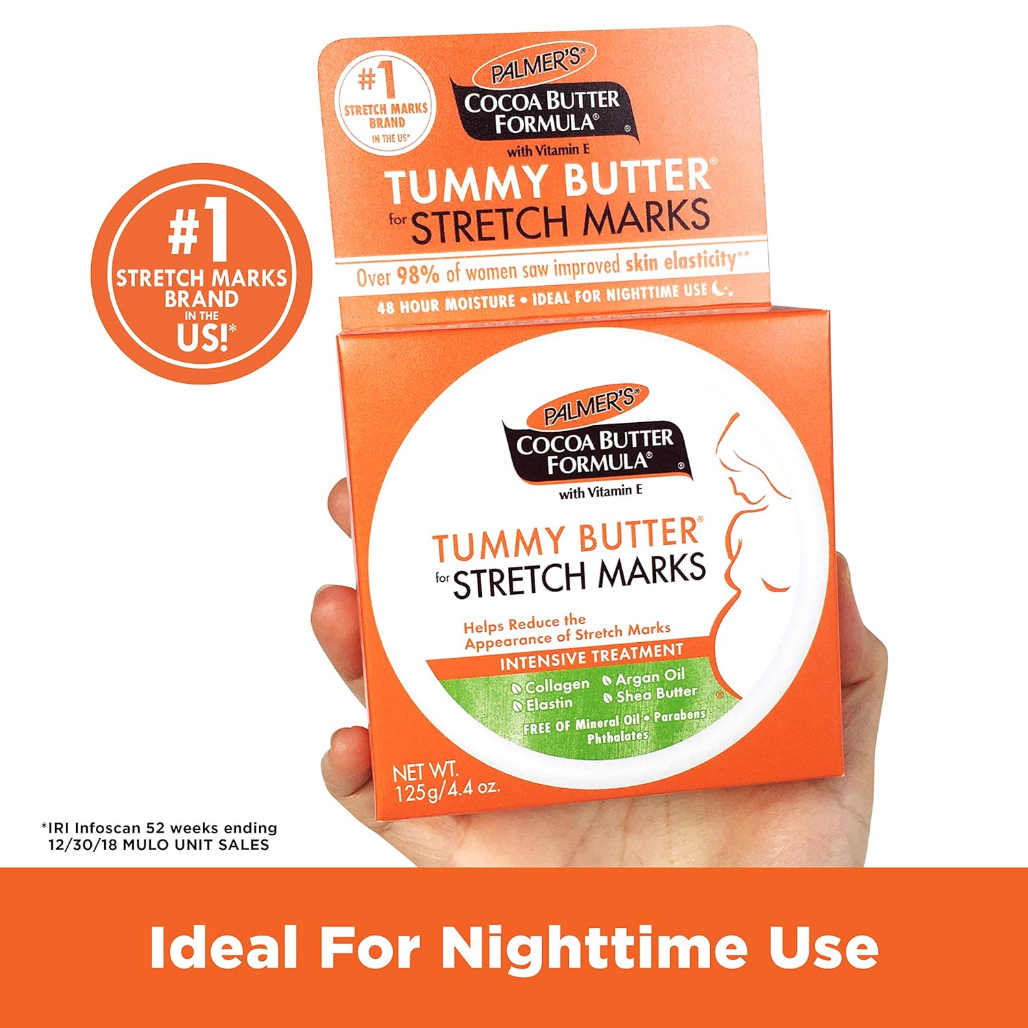 Palmer's Cocoa Butter Formula Tummy Butter Balm for Stretch Marks and Pregnancy Skin Care, 4.4 Ounces - Image 7