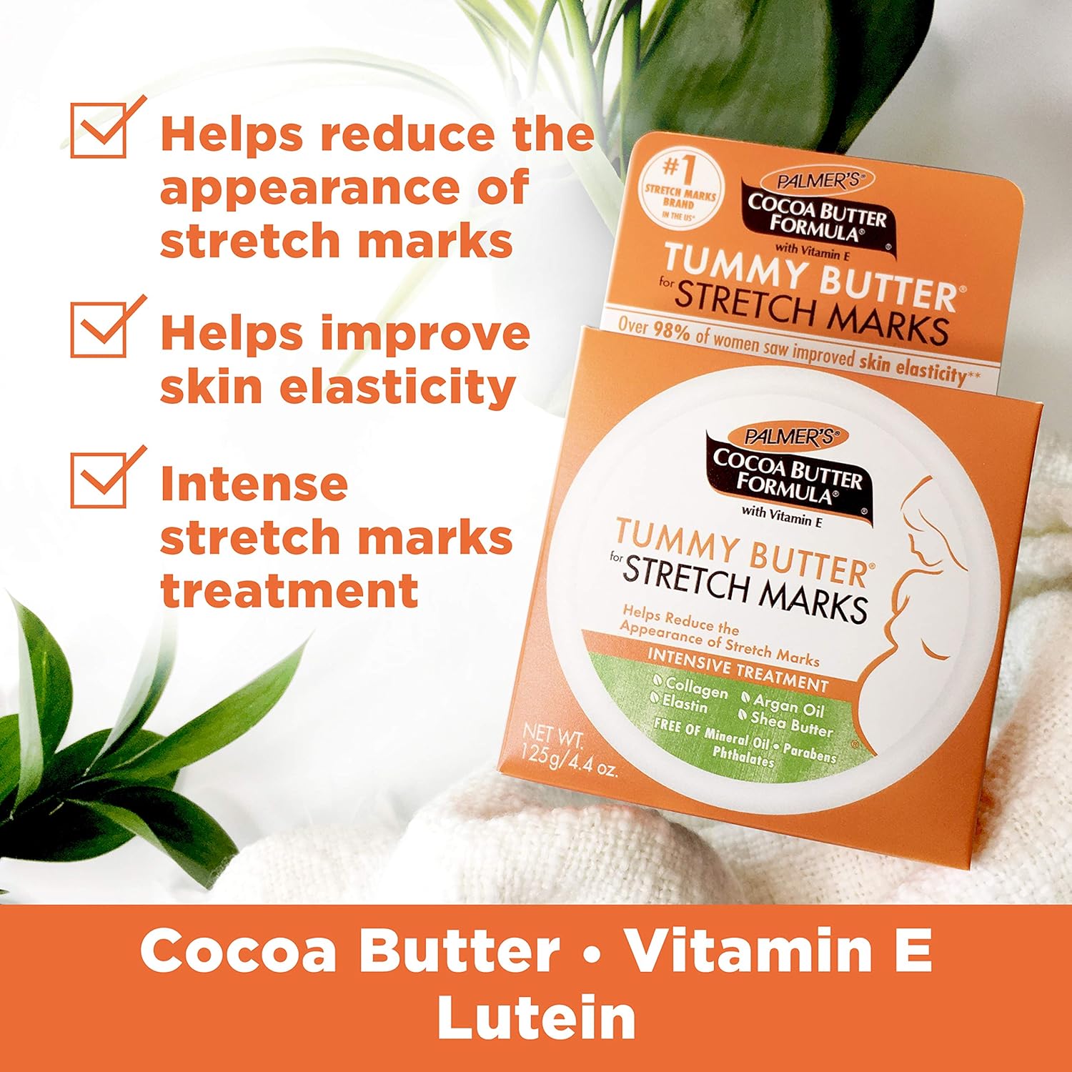 Palmer's Cocoa Butter Formula Tummy Butter Balm for Stretch Marks and Pregnancy Skin Care, 4.4 Ounces - Image 5