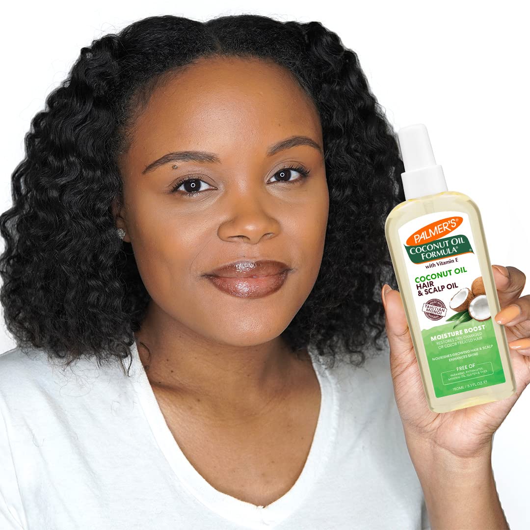 Palmer's Coconut Oil Moisture Boost Restorative Hair Scalp Oil Spray 5.1 Oz Hydration Shine - Image 6