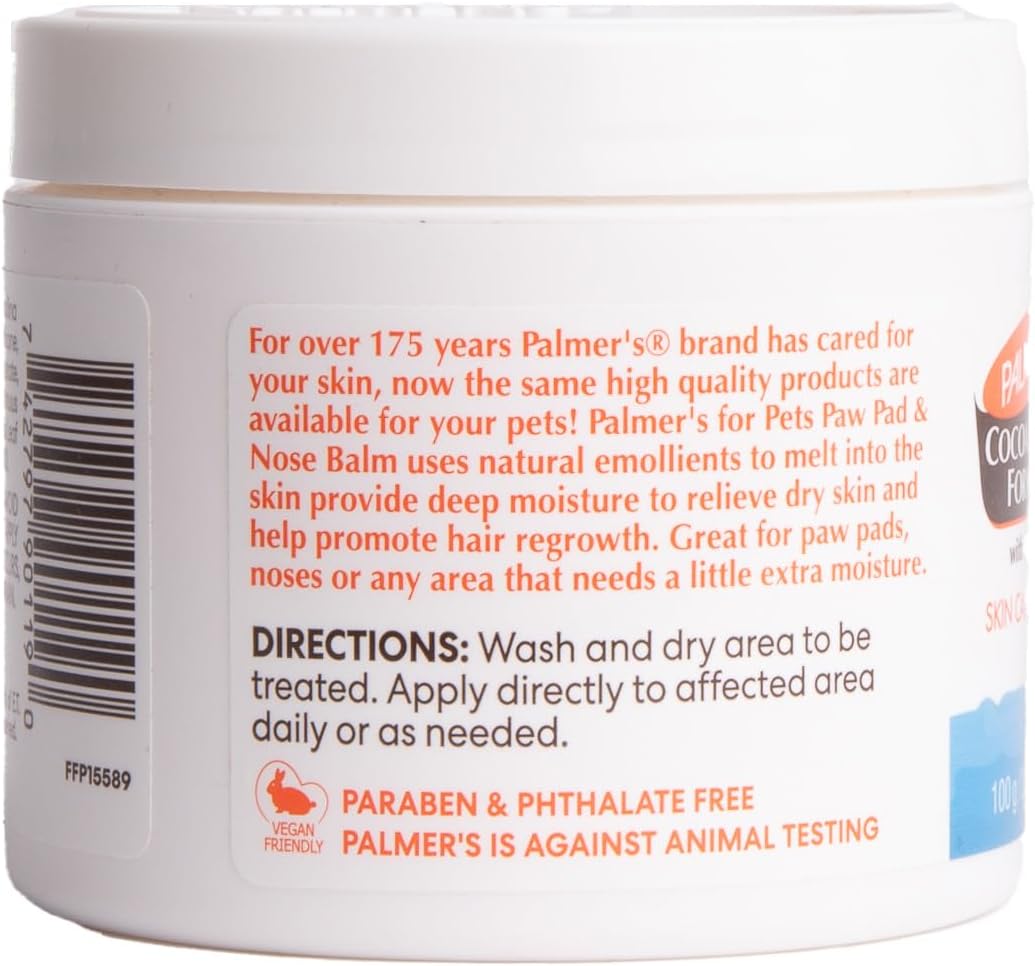 Palmer's for Pets Cocoa Butter Fragrance Free Paw Pad & Nose Balm for Dogs - Dog Skin Soother Balm, Dog Paw Balm for Dry Skin & Pads - Palmer's Cocoa Butter Formula with Vitamin E for Pets - Image 3