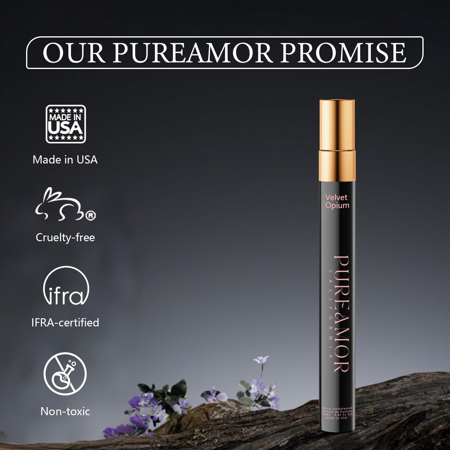 Pheromones Perfumes for Women, Amber Vanilla Perfume, Long Lasting Eau De Parfum Cologne, Enhanced Scents Pheromone Cologne for Men&Women, 0.41 fl.oz Travel Size Perfumes Spray (Velvet Opium) - Image 3