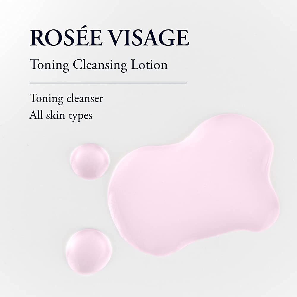 PHYTOMER Rosee Visage Toning Cleansing Lotion | All in One Cleanser, Makeup Remover & Toner for Face | Alcohol-Free | Safe, Natural Ingredients | 8.4 Fl Oz - Image 2