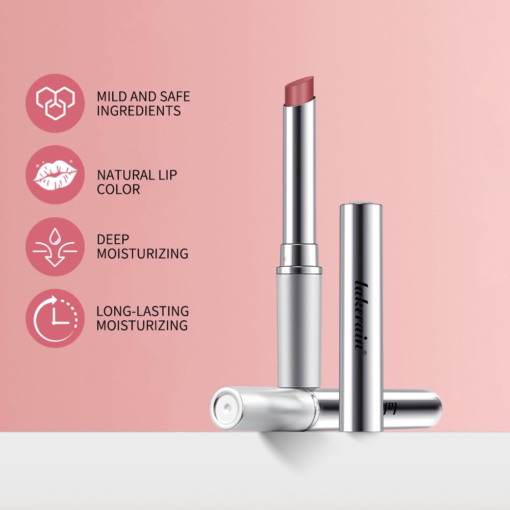 Pink Honey Lipstick Tinted Lip Balm - Sheer Hydrating Lipstick for All Skin Tones - Moisturizing Lip Color, Nourishing Lip Balm with Natural Black Cherry Tint - Image 7