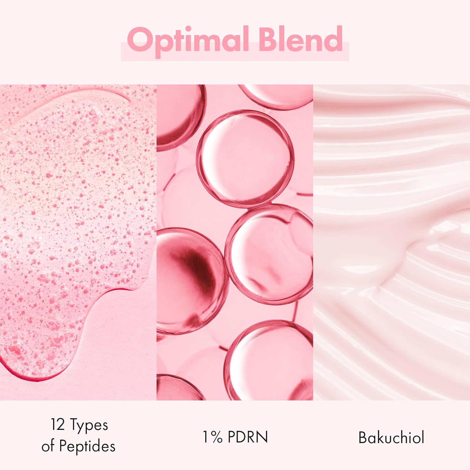 Pink Peptide 12 PDRN Serum With Salmon DNA PDRN 10,320ppm, 12 Peptides, Niacinamide, Skin glow, Hydrating, Moisturizing, Firming, Uneven Skin Tone, Korean Skincare, 33ml, 1.11 fl.oz. - Image 4