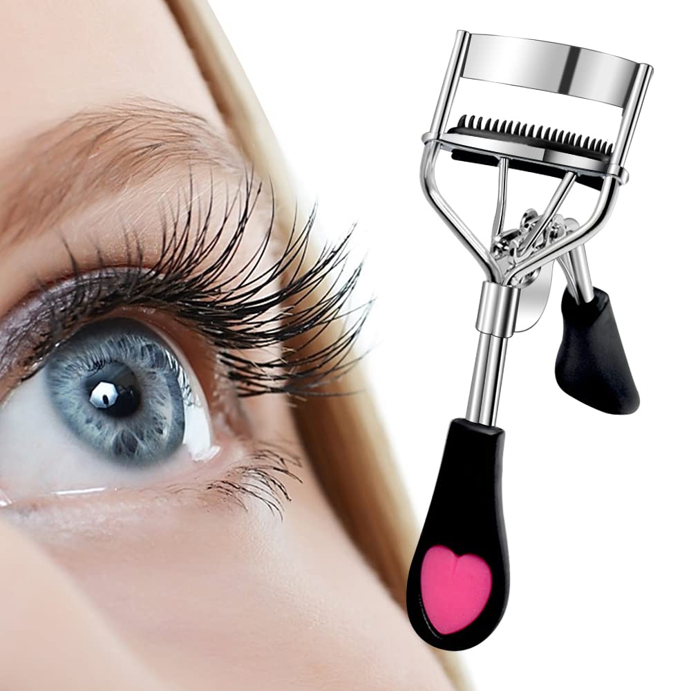 Pinkiou Eyelash Curlers with Comb and Eeylash Separator Set Professional Lash Curler with Built-in Comb Ergonomic Heart-Shaped Handle and Eyelash Comb Tool for Daily Makeup - Image 6