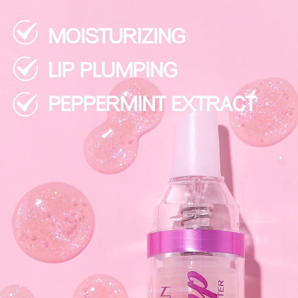 Plumping Lip Oil With Chili Extract - Fuller Lips Instantly! Ultra-Hydrating & Nourishing, Glossy Finish Lip Glow Oil, Lip Plumping Booster Plump, Smooth, and Define Your Lips Naturally (02 Baby Pink) - Image 6