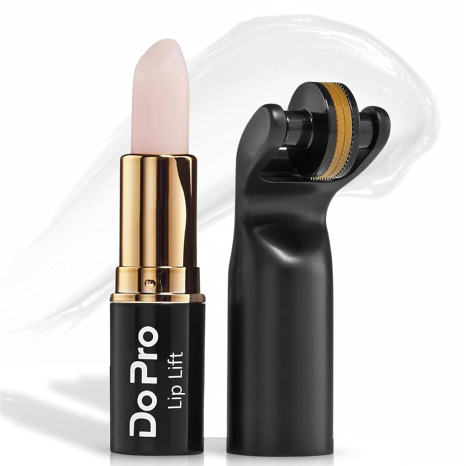 Plumping Lipstick with Stimulating Roller for Maximum Absorption and Long-Lasting Results – Lip Gloss with Hyaluronic Acid, Collagen, Vitamins C & E – Volumizing and Hydrating Lip Plumping Serum – 5ml