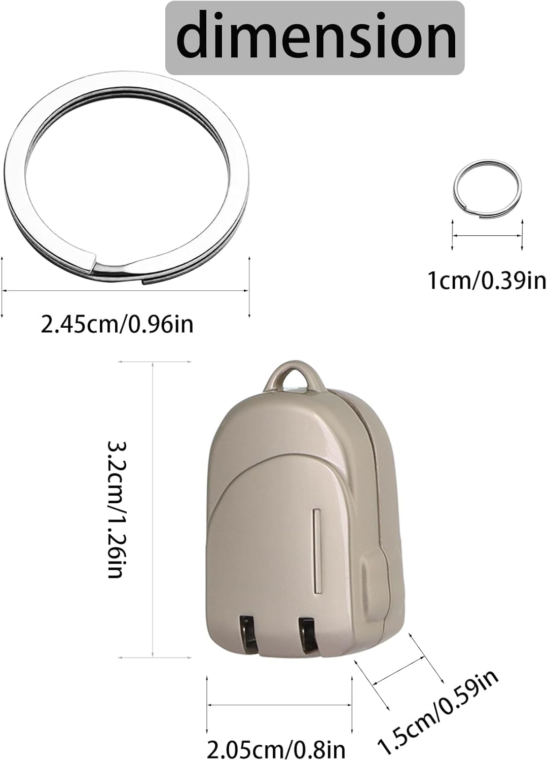 Portable Folding Mini Nail Clippers,All Metal Compact Small Nail Trimmers with Backpack Patterns,Stainless Steel Nail Clippers Keychain Accessories for Travel,Keychain Nail Clipper - Image 6