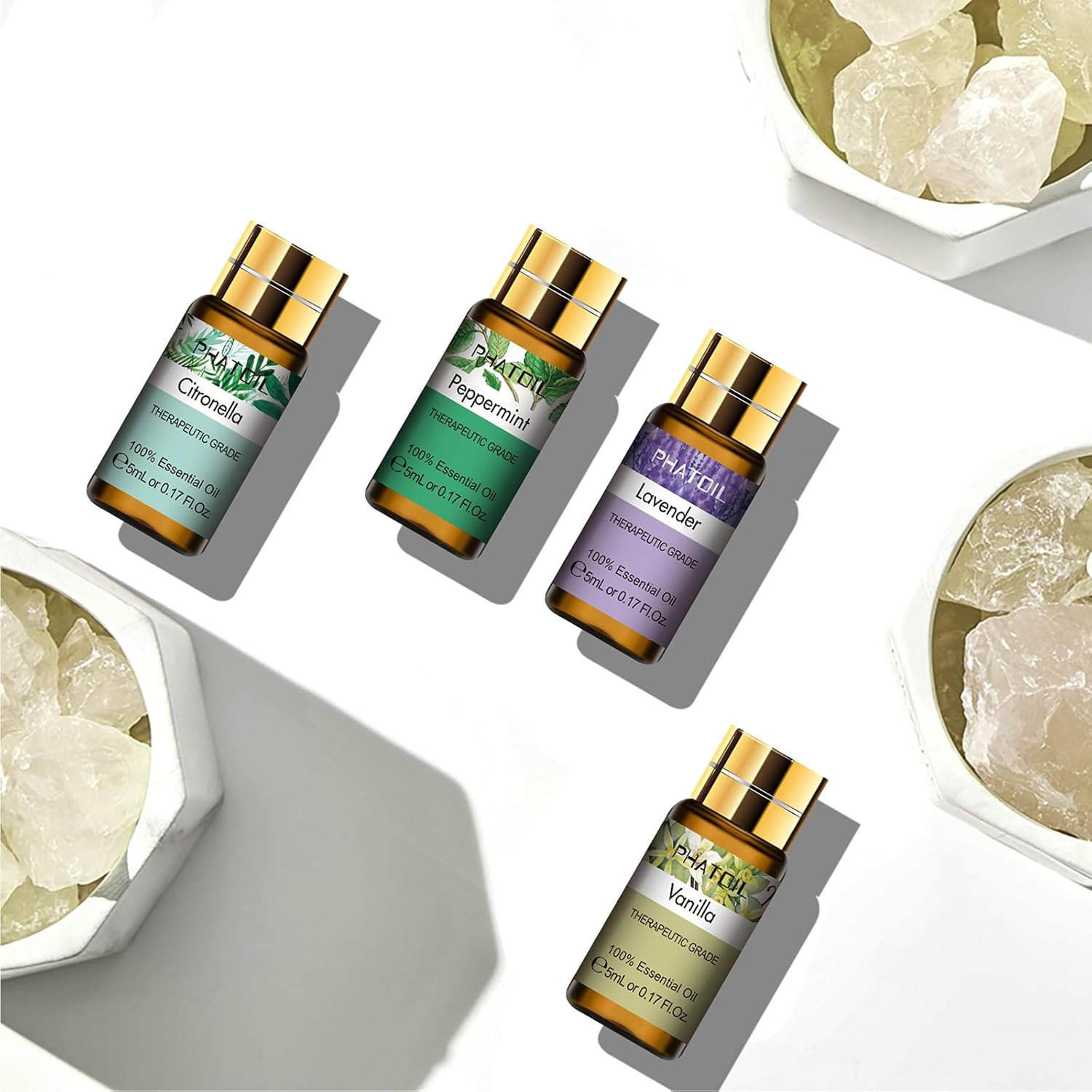 Premium Essential Oils Set, Pure Aromatherapy Oils Gift Set -15 Pack/5ml for Relaxation, Diffuser, Humidifier, Home, Office, Yoga - Image 3