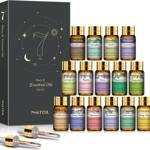 Premium Essential Oils Set, Pure Aromatherapy Oils Gift Set -15 Pack/5ml for Relaxation, Diffuser, Humidifier, Home, Office, Yoga