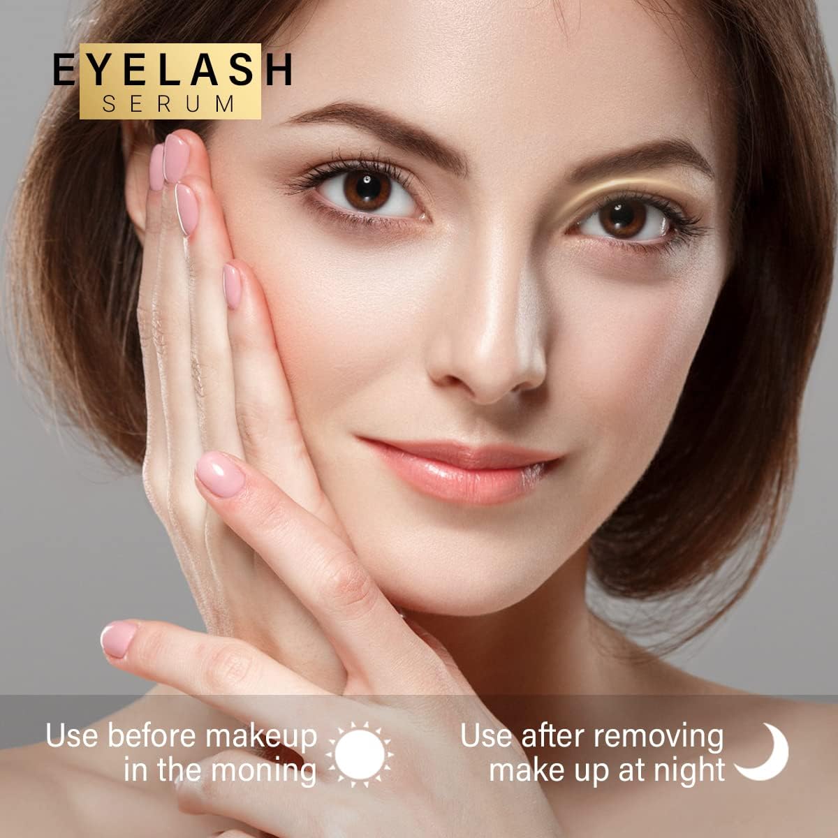 Premium Eyelash Growth Serum - 5ml Fuller & Longer Looking Eyelashes Lash Enhancing Serum for Natural Lashes or Lash Extensions & Brows, Vegan & Cruelty-Free - Image 5