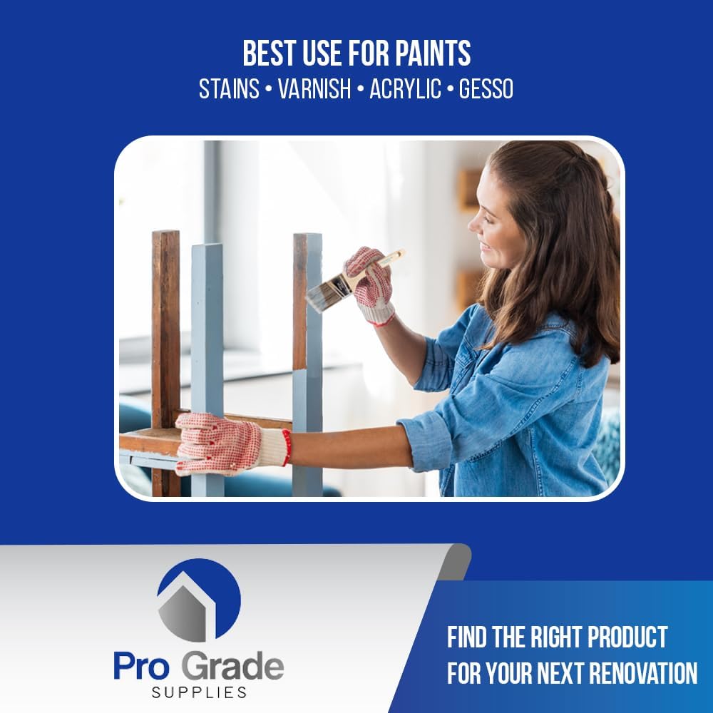 Pro Grade 2 Inch Angle Paint Brush 3-Pack for Latex and Oil Paints - Image 4